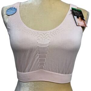 Bali NWT Pink Comfort Revolution Crop Top Women L